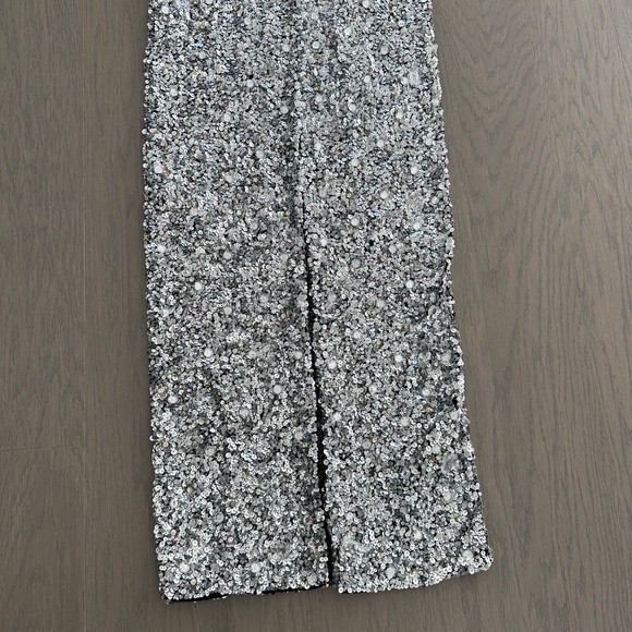 Alice + Olivia Nelle Embellished Maxi Dress Crystal Rhinestone Sequin Sz 2 EUC - Picture 9 of 12